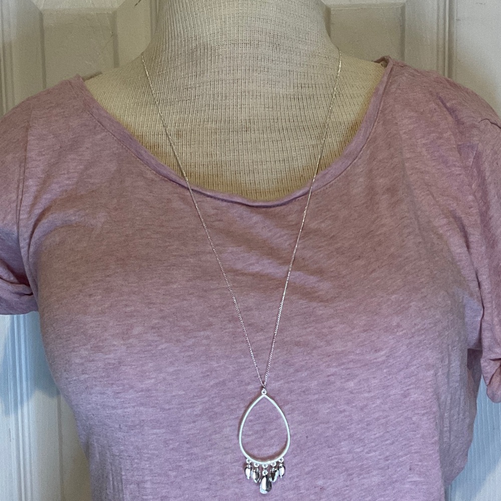 LC Lauren Conrad silver necklace
